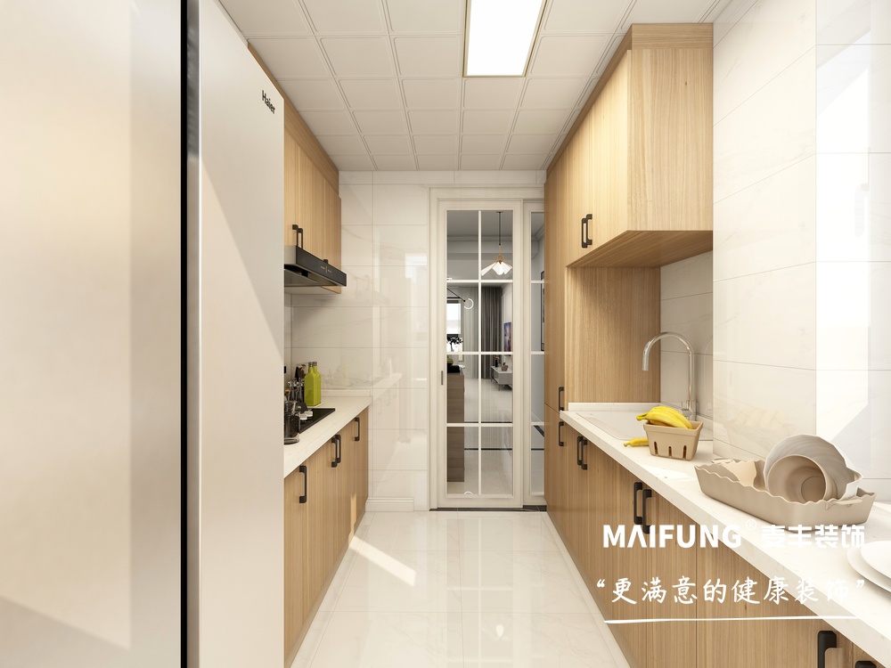 天一仁和·印象97㎡三室两厅装修效果图 厨房