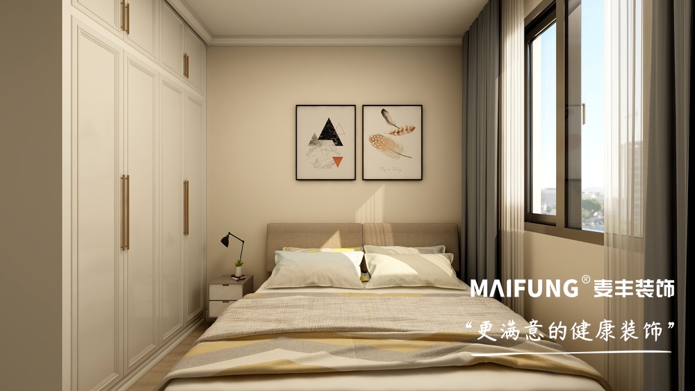 青岛天一仁和·印象小区装修方案 卧室