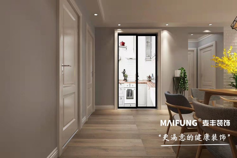 岘山花城三室两厅现代简约风格装修方案 走廊