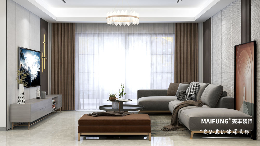 青岛未来星城115m²三室装修样板间