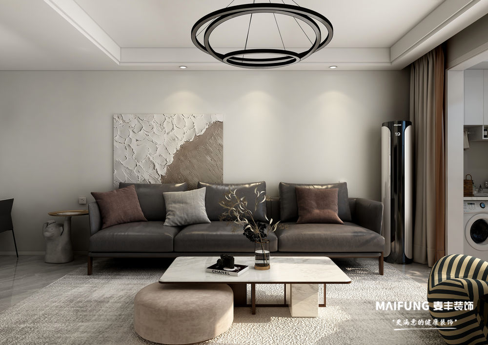 金茂智慧国际城三室现代风格装修实景图