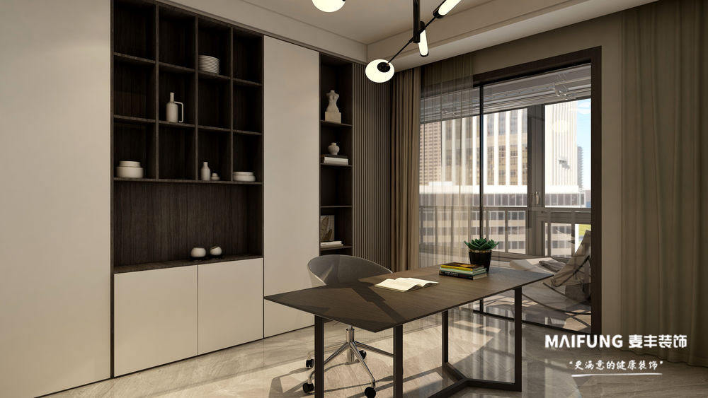 金茂智慧国际城118平现代风格装修案例