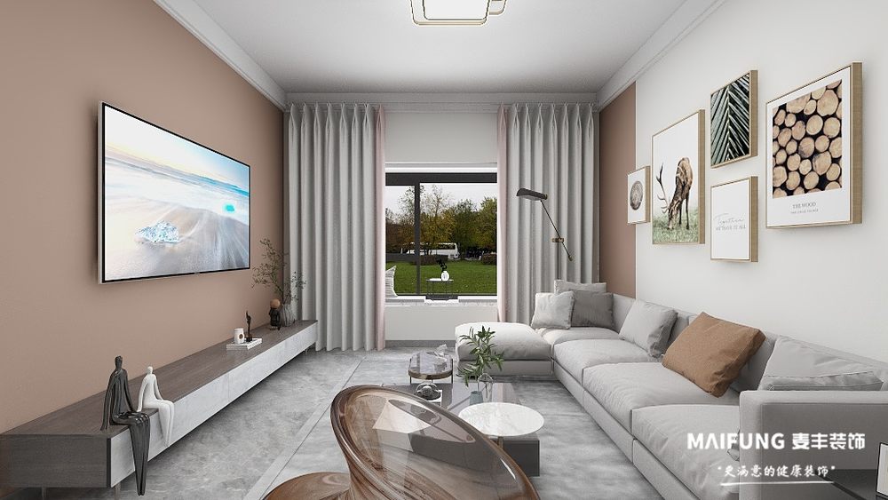 客厅.jpg 青岛青铁畅意城98m²三室装修样板间.jpg